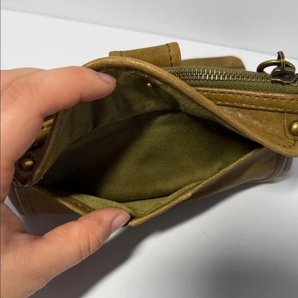 Vintage Fossil Olive Green Soft Leather Wallet - Picture 9 of 15